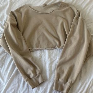 Cropped Hollister sweatshirt